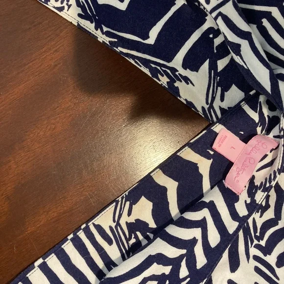 Lilly Pulitzer maxi navy and white umbrella dress - Picture 11 of 11